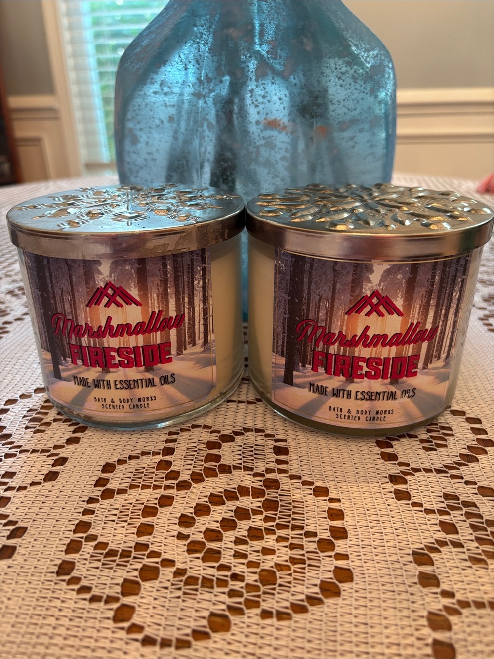 Bath & Body Works Marshmallow Fireside 3-wick Candles